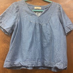 Madewell Denim Popover Shirt Worn 3x SZ L